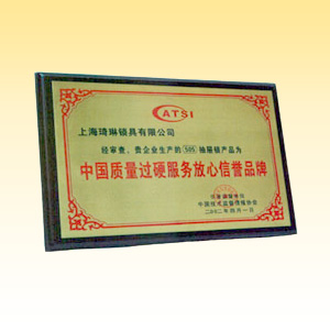 中国质量过硬服务放心信誉品牌